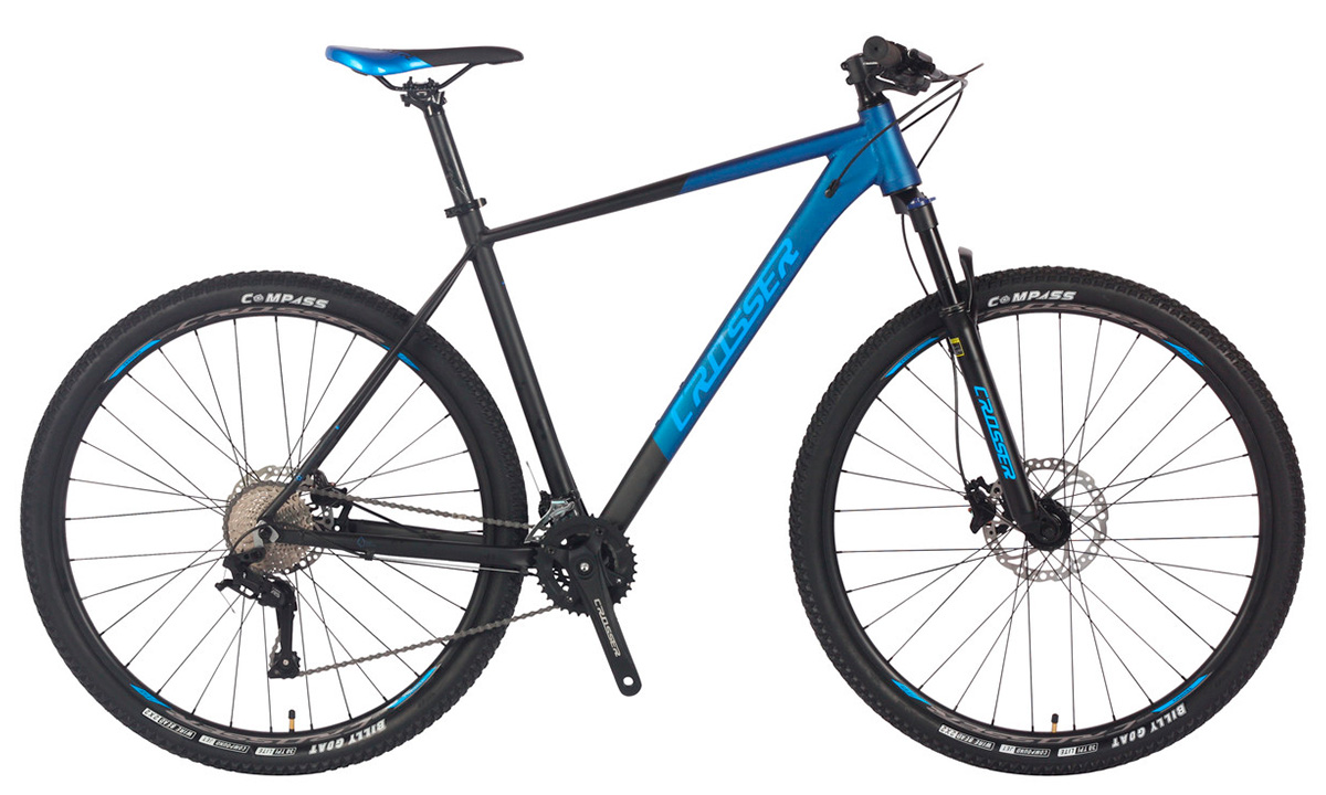 Фотография Велосипед Crosser First MT-041 2x9 29" размер XL рама 21 2021 Синий